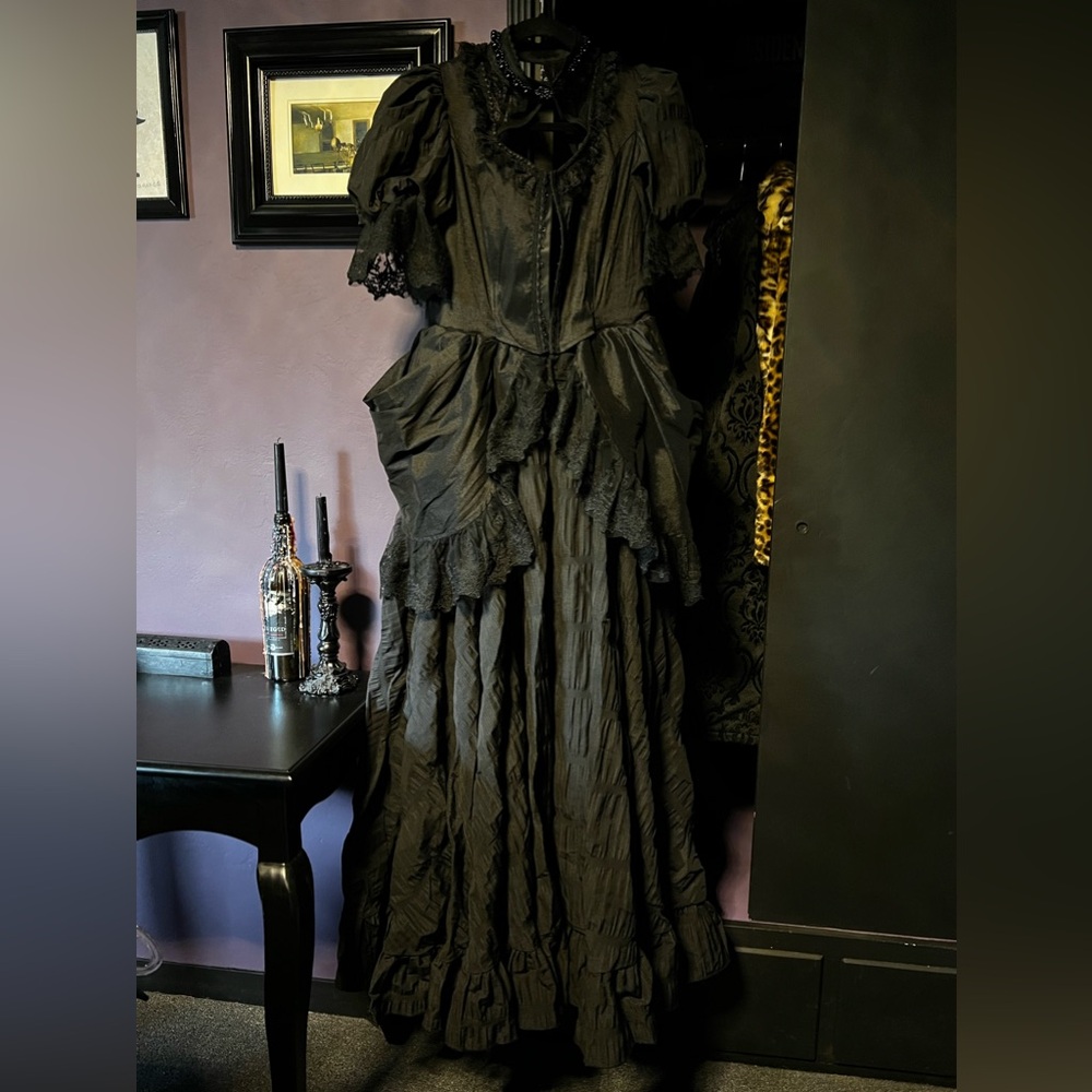 PUNK RAVE black ballroom dress